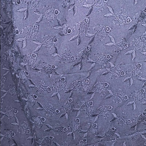 New Lilly Pulitzer 0 Cyndi Fishy Eyelet Lace Fit & Flare Dress Navy Blue Cotton - Picture 3 of 14